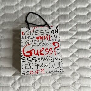 Guess Logo Gift Hard Case in Red and Black